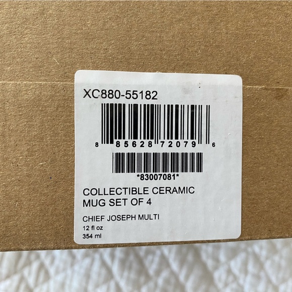 Pendleton Chief Joseph Mug Set of 4 - Picture 4 of 4